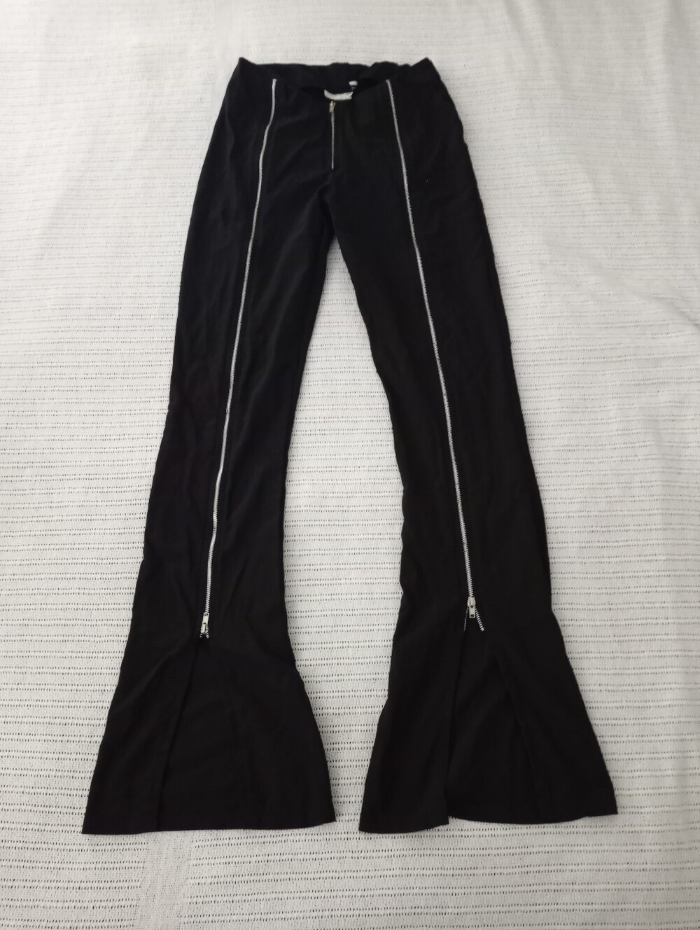 Vintage PARACHUTE Gothic Flared Pants With Full Zip Leg